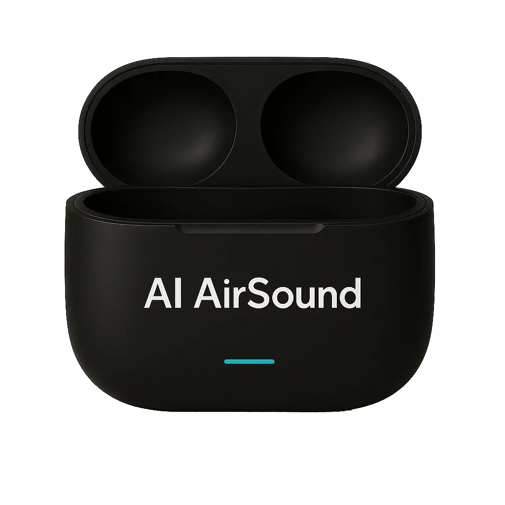 Image du boitier des couteurs sans écouteurs, de couleur noir